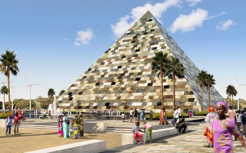 Artist impression of the Earth Pyramid Senegal