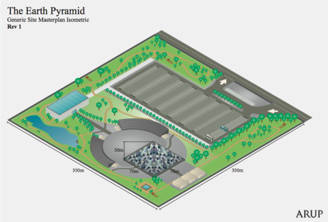 Earth Pyramid Generic Site Masterplan Isometric